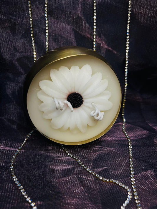 Brass Blossom Candle