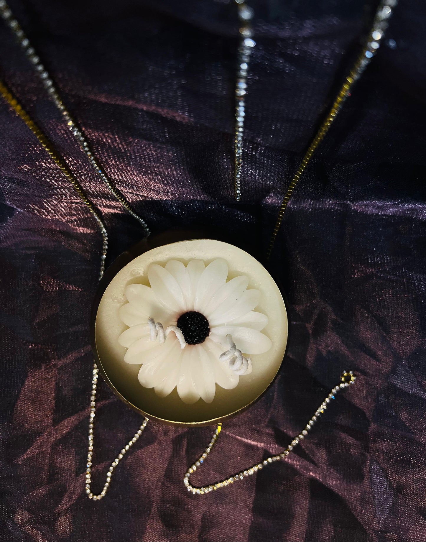 Brass Blossom Candle