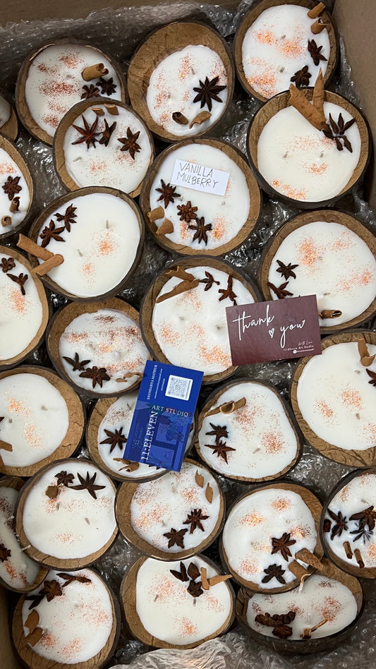 Coconut Shell Candle