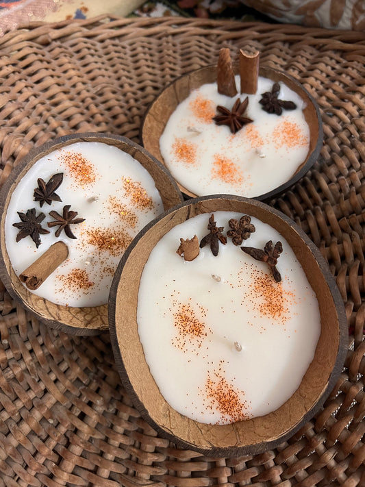 Coconut Shell Candle