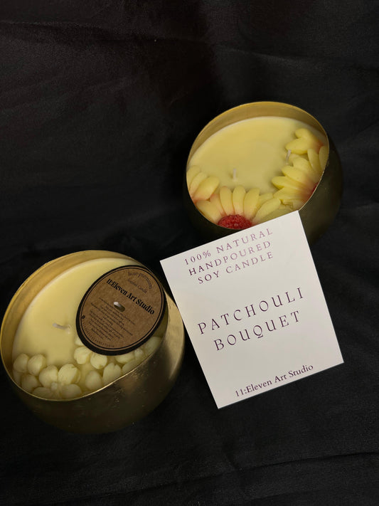 Brass Blossom Candle